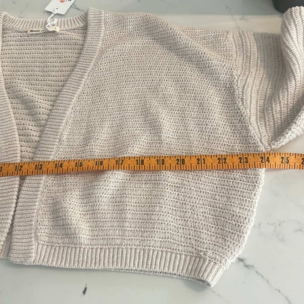 Marine Layer Anacapa cardigan in Light Oat - Picture 8 of 10